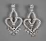Paar Ohrhänger mit Brillantbesatz