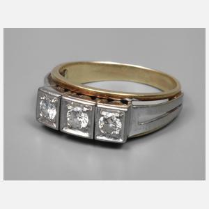 Damenring mit Brillantbesatz