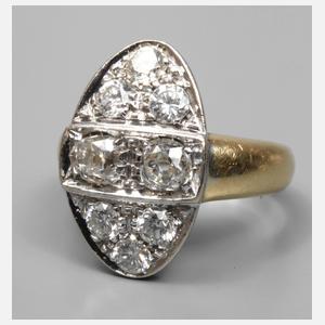 Damenring mit Brillantbesatz von ca. 1,5 ct