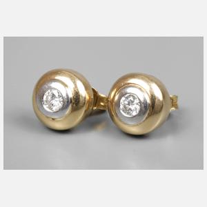 Paar Brillant Ohrstecker