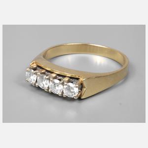 Damenring mit Brillantbesatz