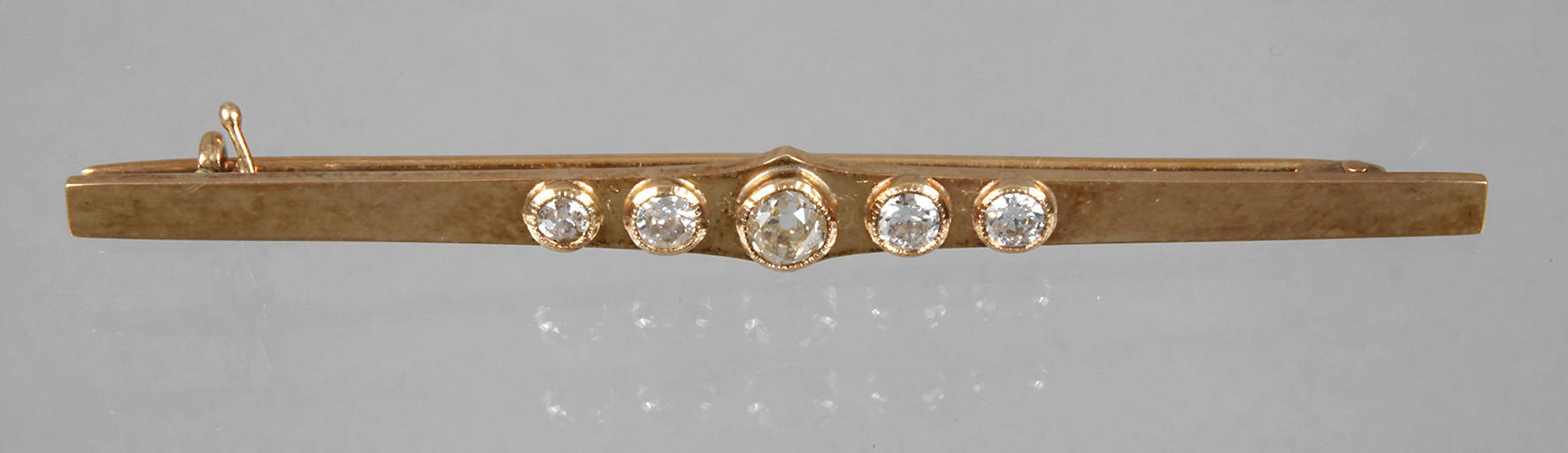 Stabbrosche mit Diamantbesatz ca. 0,7 ct