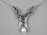 Collier mit Saphiren und Perle