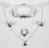 Schmuckset mit Saphiren und Diamanten