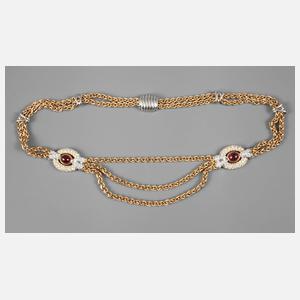 Prachtvolles Rubincollier