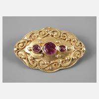 Brosche mit Rubinbesatz111