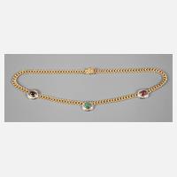 Collier mit Rubinen, Saphiren, Smaragden und Diamanten111