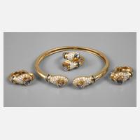 Schmuckset mit Saphiren und Brillanten111