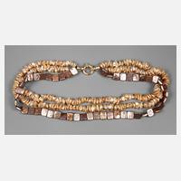 Perlencollier mit Goldschließe111