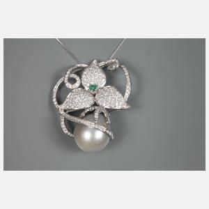 Aufwendiger Anhänger mit großer Perle