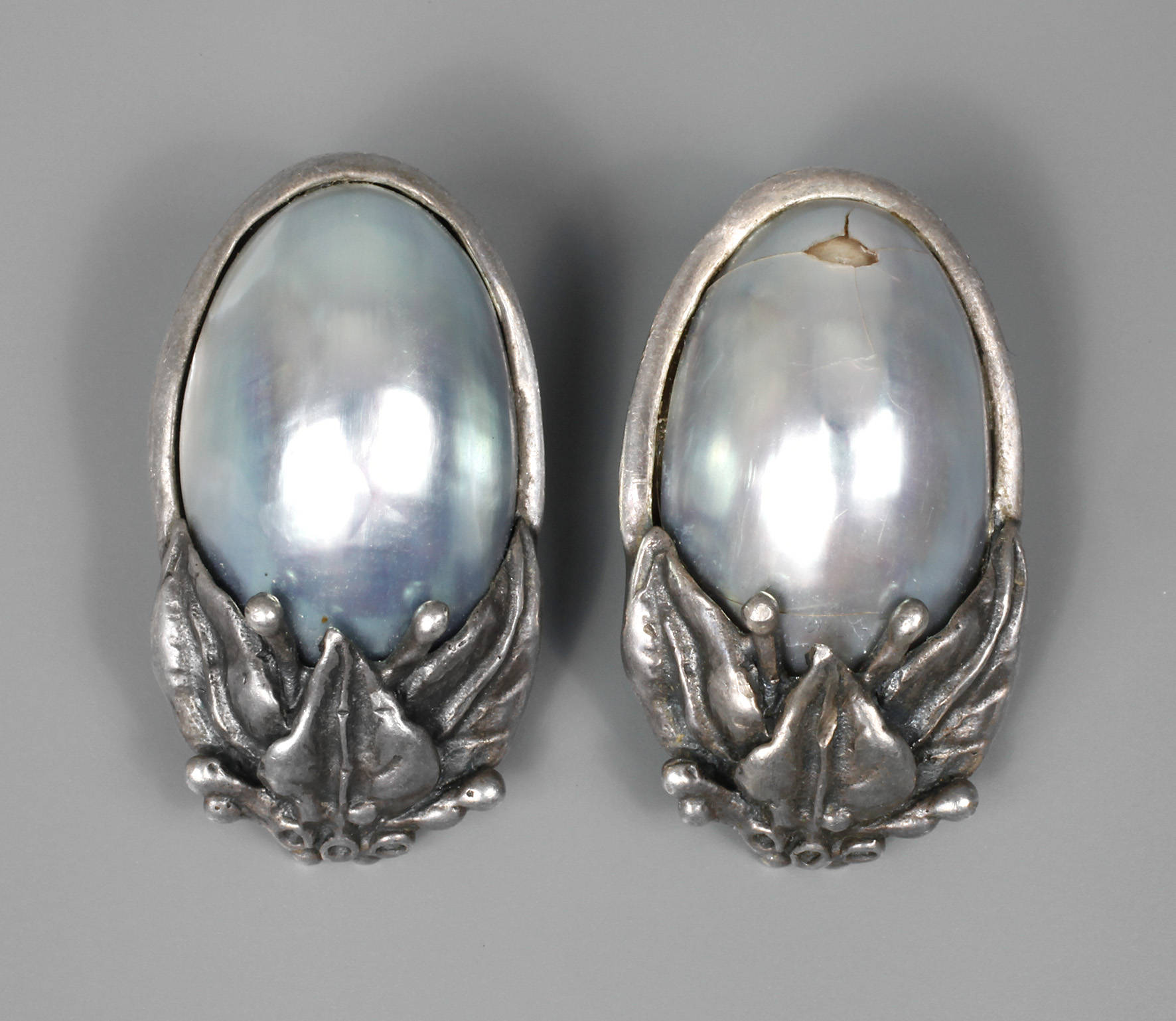 Paar Ohrclips mit Mabéperle