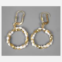 Paar Ohrhänger mit Perlen111