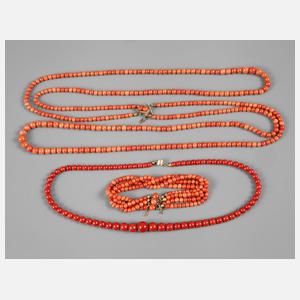 Konvolut Korallenschmuck