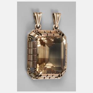 Großer Anhänger mit Rauchquarz