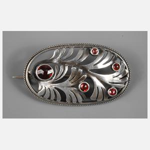 Brosche mit Granatbesatz