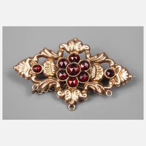 Brosche mit Granatbesatz