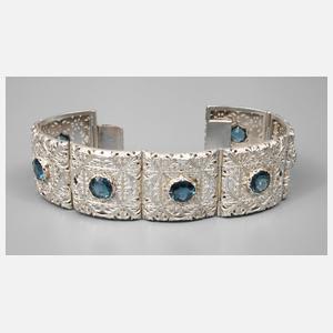 Breites Silberarmband