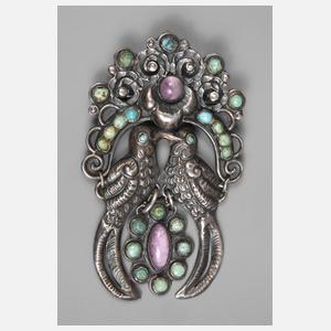 Brosche mit Steinbesatz