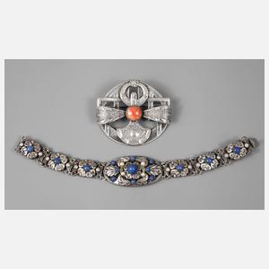 Zwei Teile Silberschmuck