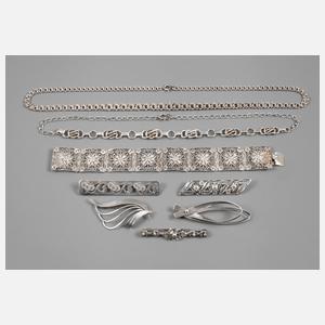 Konvolut Silberschmuck