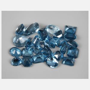 Konvolut facettierte Topase