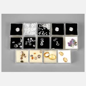 Großes Konvolut Schmucksteine