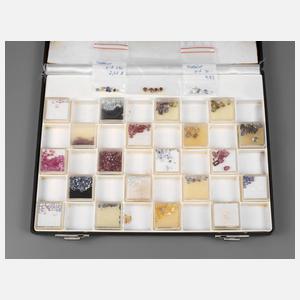 Umfangreiches Konvolut facettierte Schmucksteine