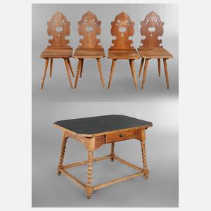 Bäuerliche Sitzgruppe