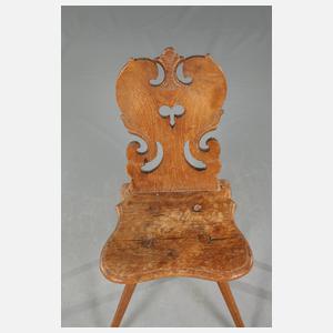 Alpenländischer Brettstuhl