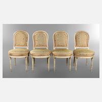 Vier Stühle Louis Seize111