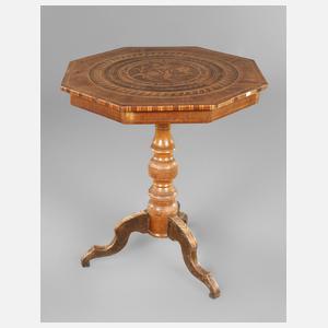 Intarsierter Beistelltisch