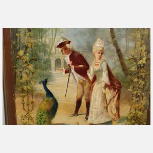 Bemalter Kaminschirm