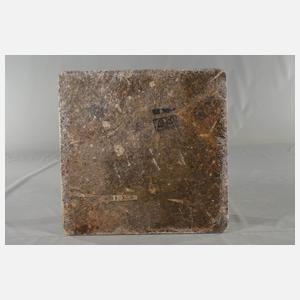 Tischplatte mit Fossilien