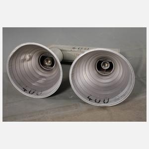 Vier Industrielampen