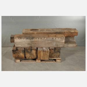 Posten überdimensionale Eichenbalken