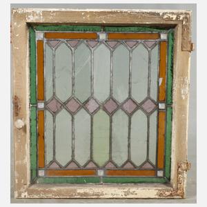 Dreiteiliges Bleiglasfenster