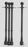 Vier Säulen Gusseisen