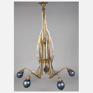 Deckenlampe mit Schirmen Loetz Wwe.