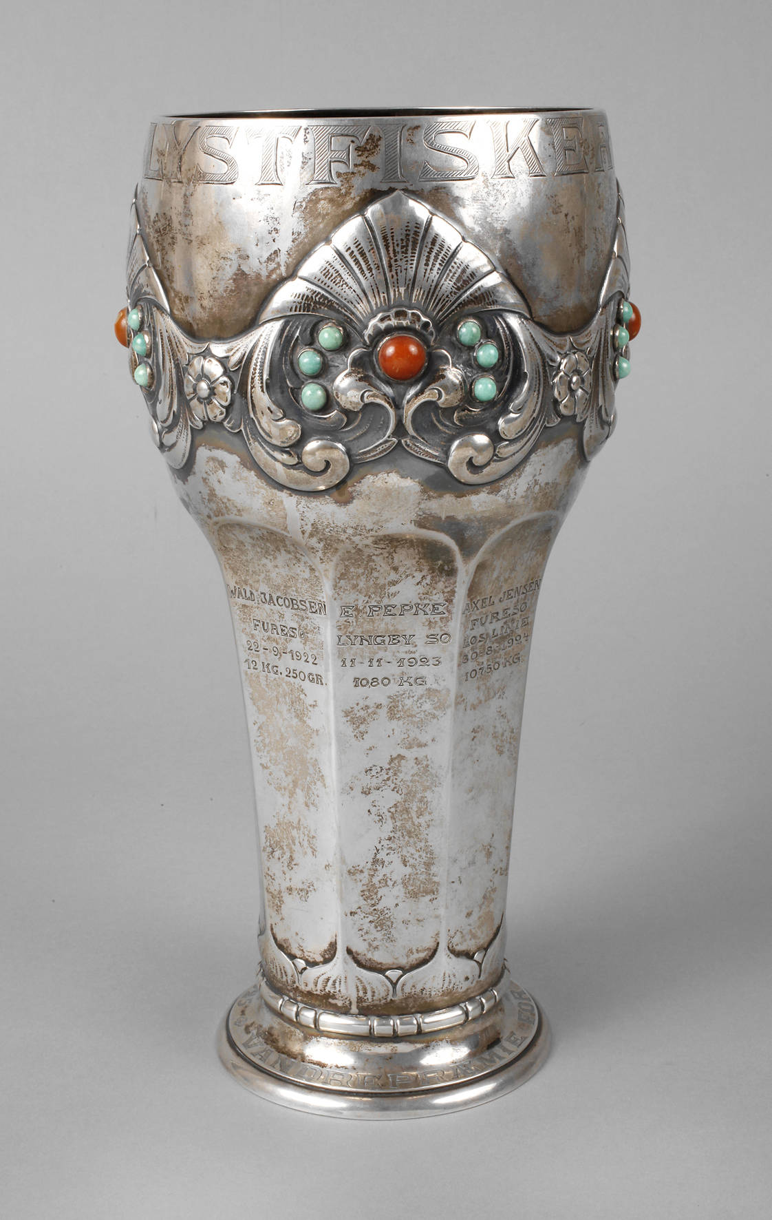 Silber großer Angelpokal Dänemark