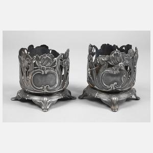 WMF Geislingen zwei Weinflaschenhalter