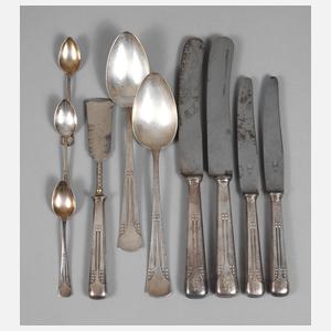 Zehn Besteckteile WMF Geislingen