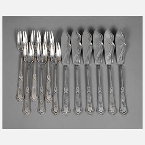 Carl Zeller Fischbesteck Silber