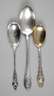 Drei Vorlegelöffel Silber