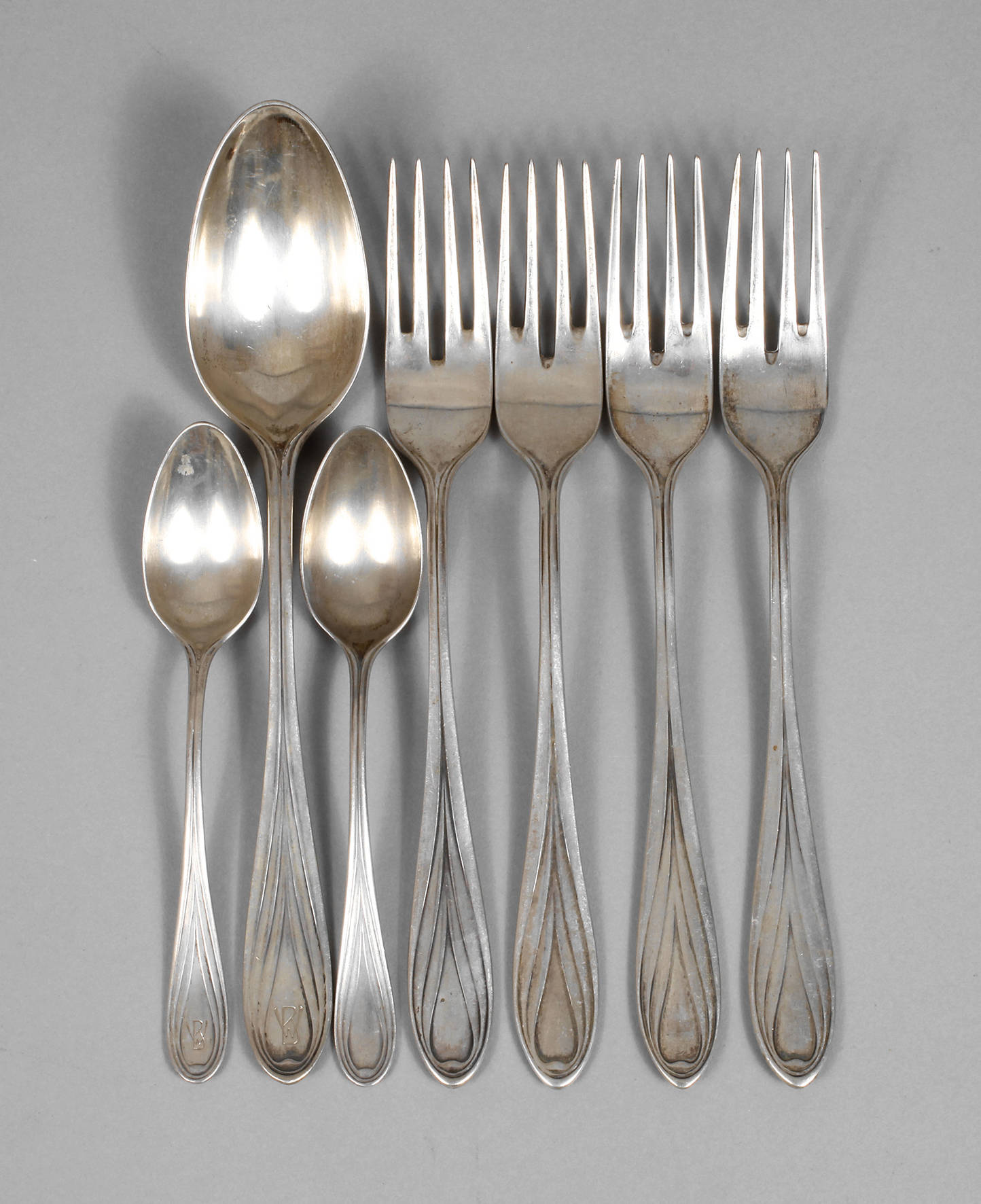 Sieben Besteckteile Hans Christiansen