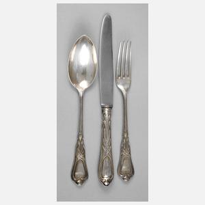 Heinrich Vogeler drei Besteckteile Silber