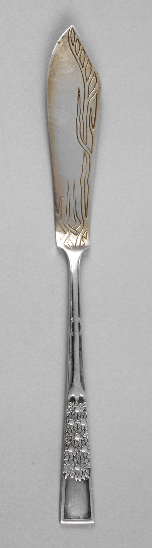 Heinrich Vogeler Fischmesser Silber