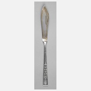 Heinrich Vogeler Fischmesser Silber