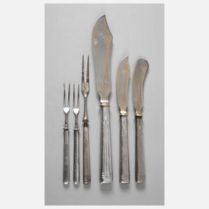 Joseph Maria Olbrich sechs Vorlegeteile