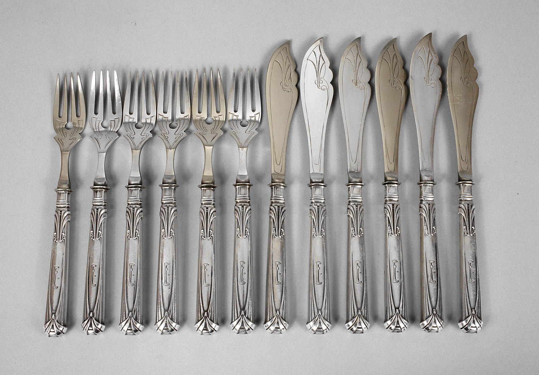 Peter Behrens Fischbesteck Silber