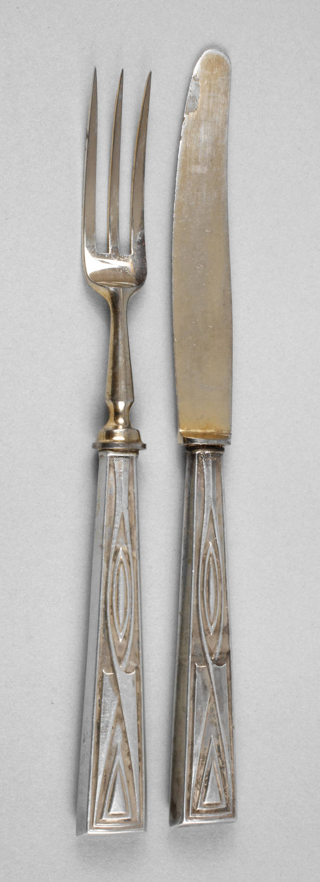 Peter Behrens zwei Teile Obstbesteck Silber